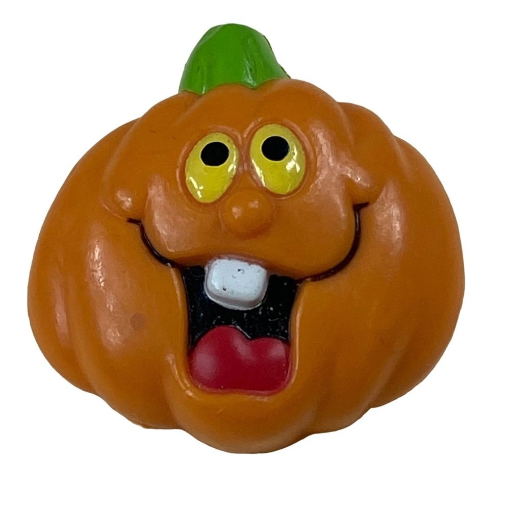 Halloween Holiday Jack-0-Lantern Pumpkin Pin Brooch Russ Silly Smile Grin
